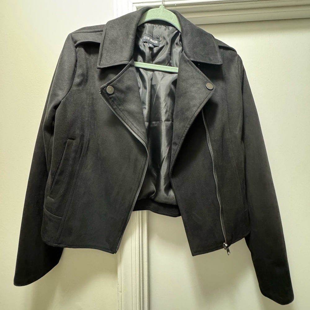 Steve Madden Black Suede Jacket